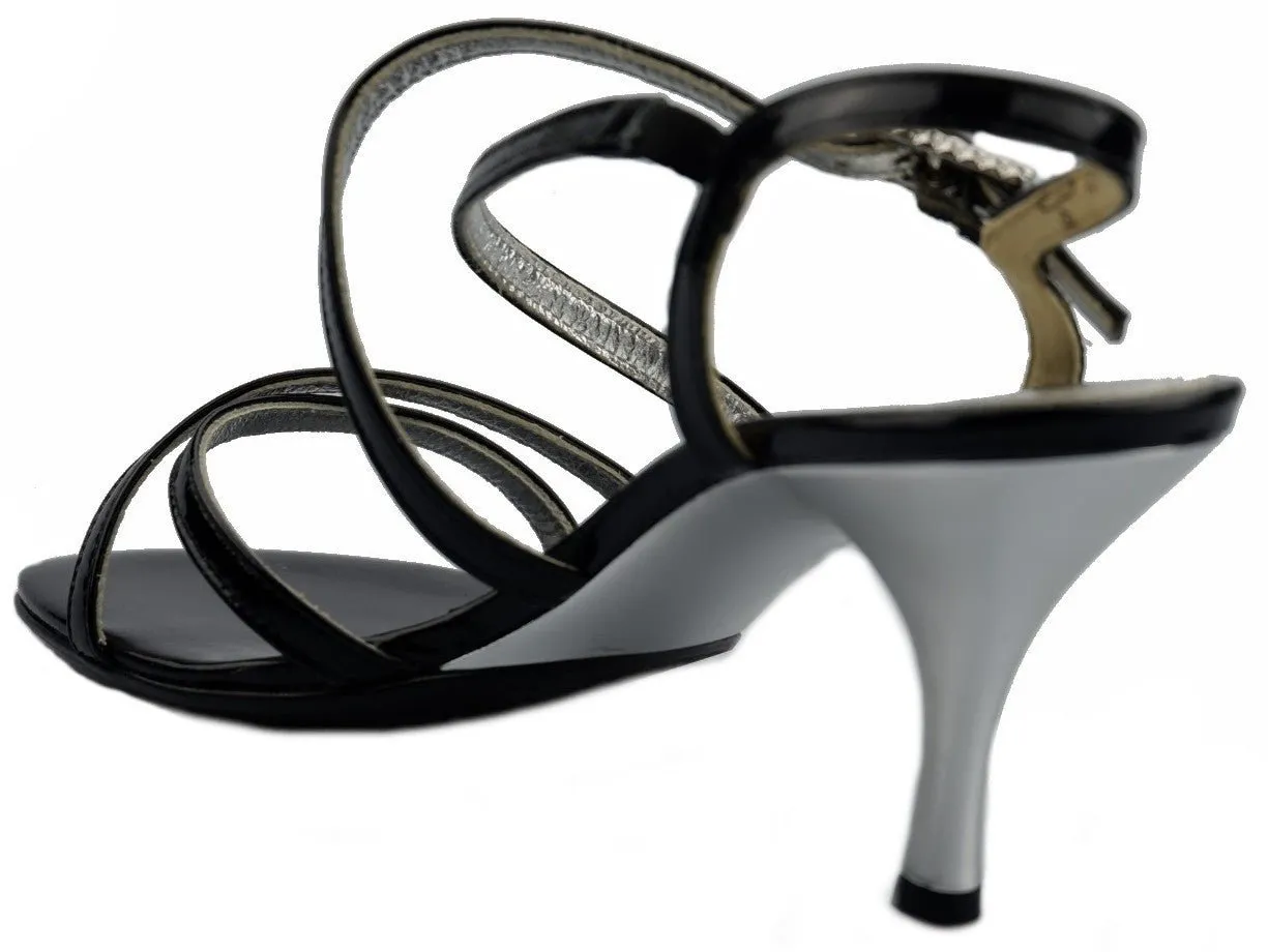 '61.722.97' women's sandal - black shiny