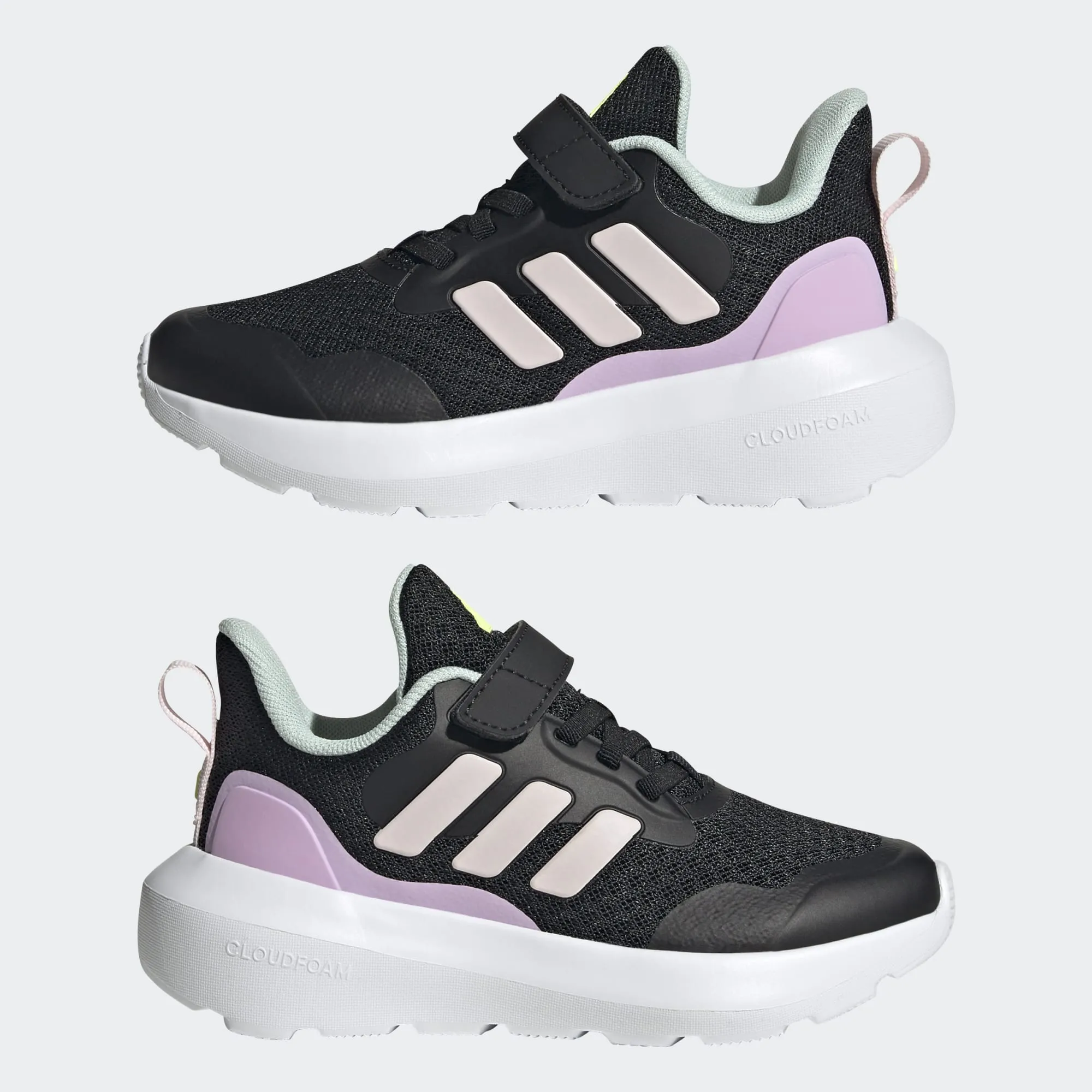 ADIDAS Fortarun Kids’ Shoes - Black/Lilac