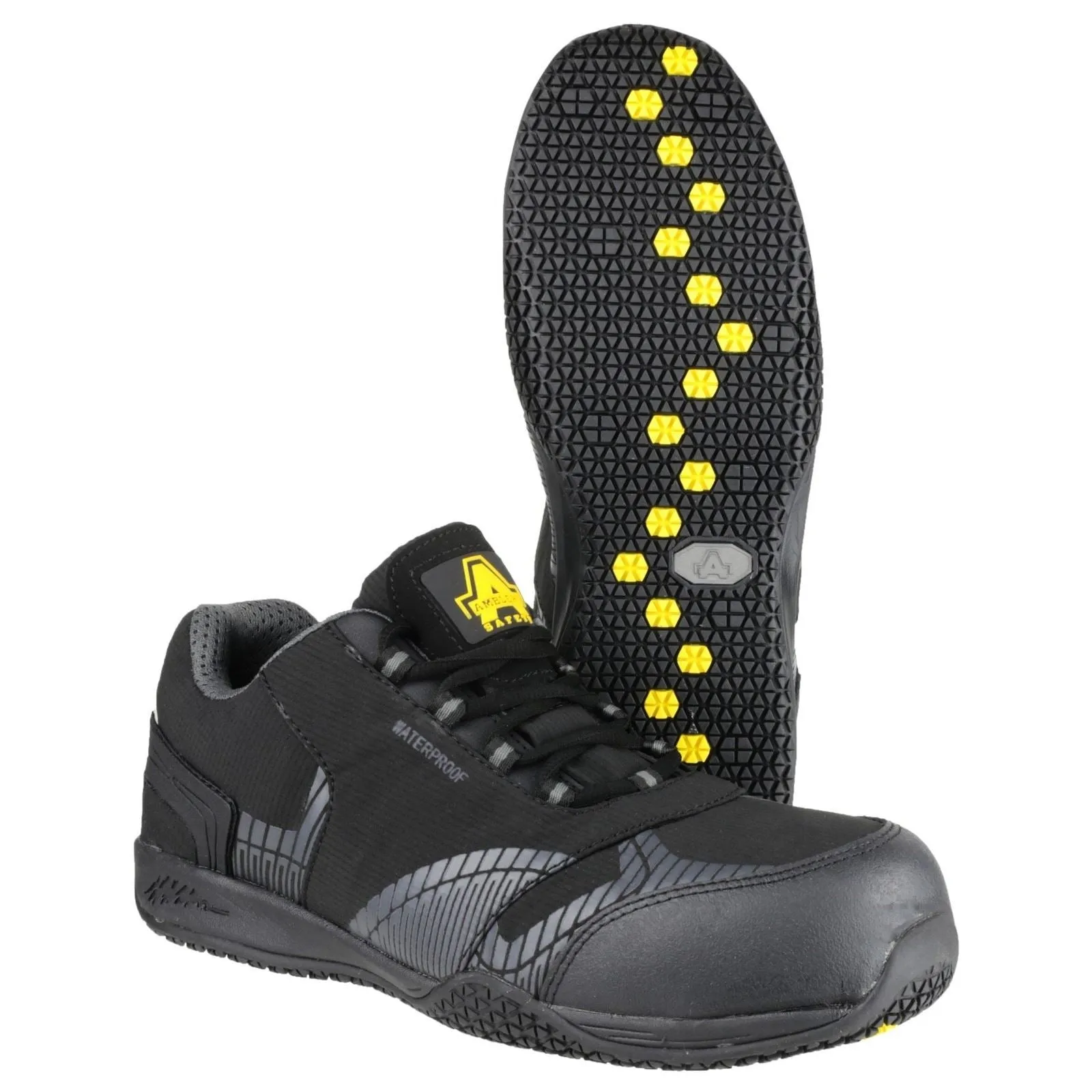 Amblers Safety FS29C Softshell Black Safety Trainers