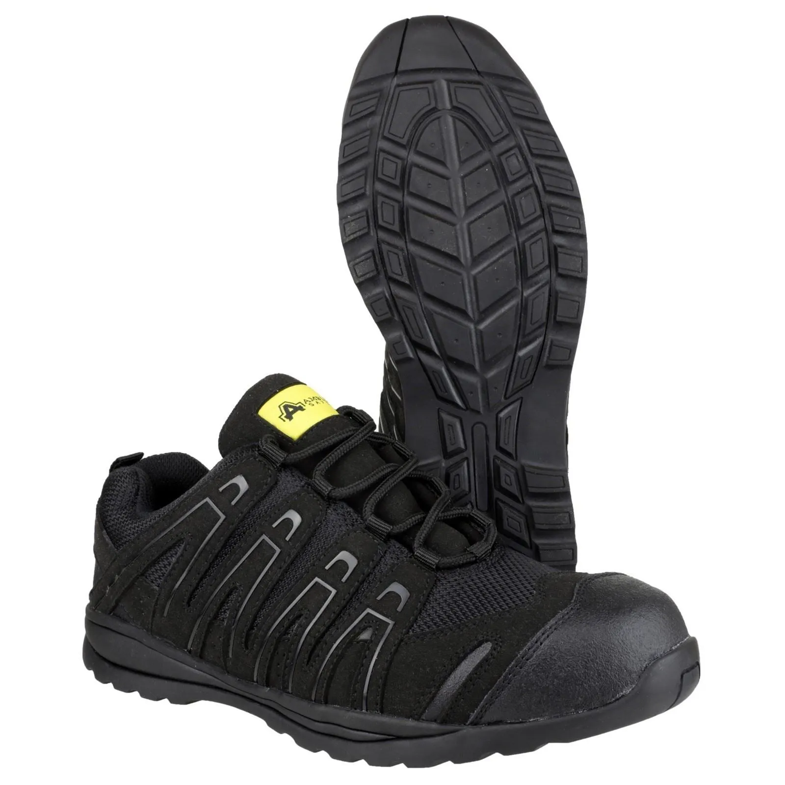 Amblers Safety FS40C Mesh/Microfibre Black Safety Trainers