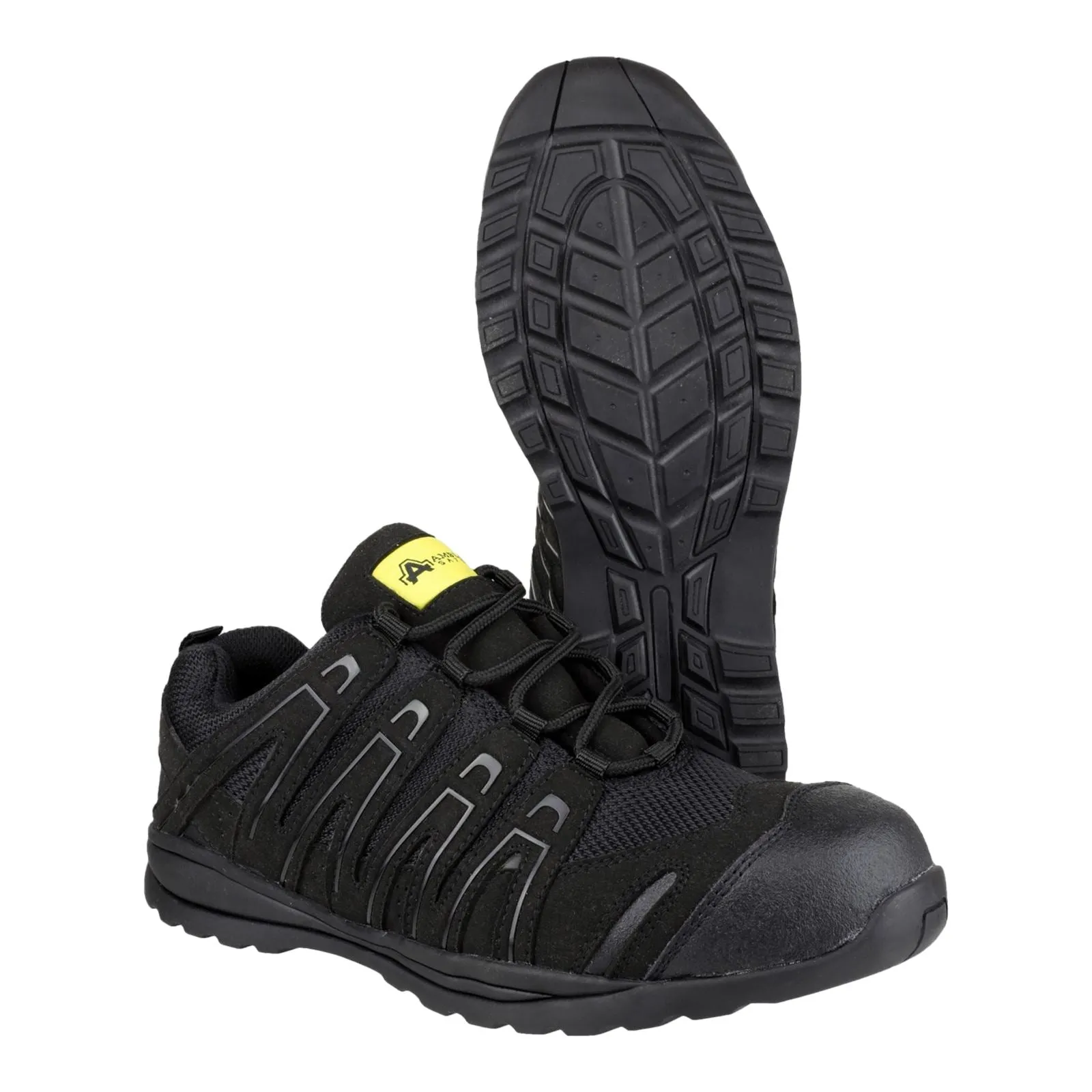 Amblers Safety FS40C Mesh/Microfibre Black Safety Trainers