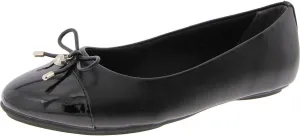 Anne Klein Womens LUCI Faux Leather Slip On Flat Shoes