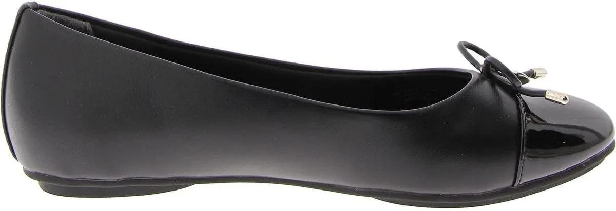 Anne Klein Womens LUCI Faux Leather Slip On Flat Shoes