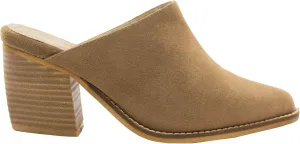 ARiderGirl Womens Sissy Stacked Heel Snake and Cow Print Pointed Toe Slip-on Mule