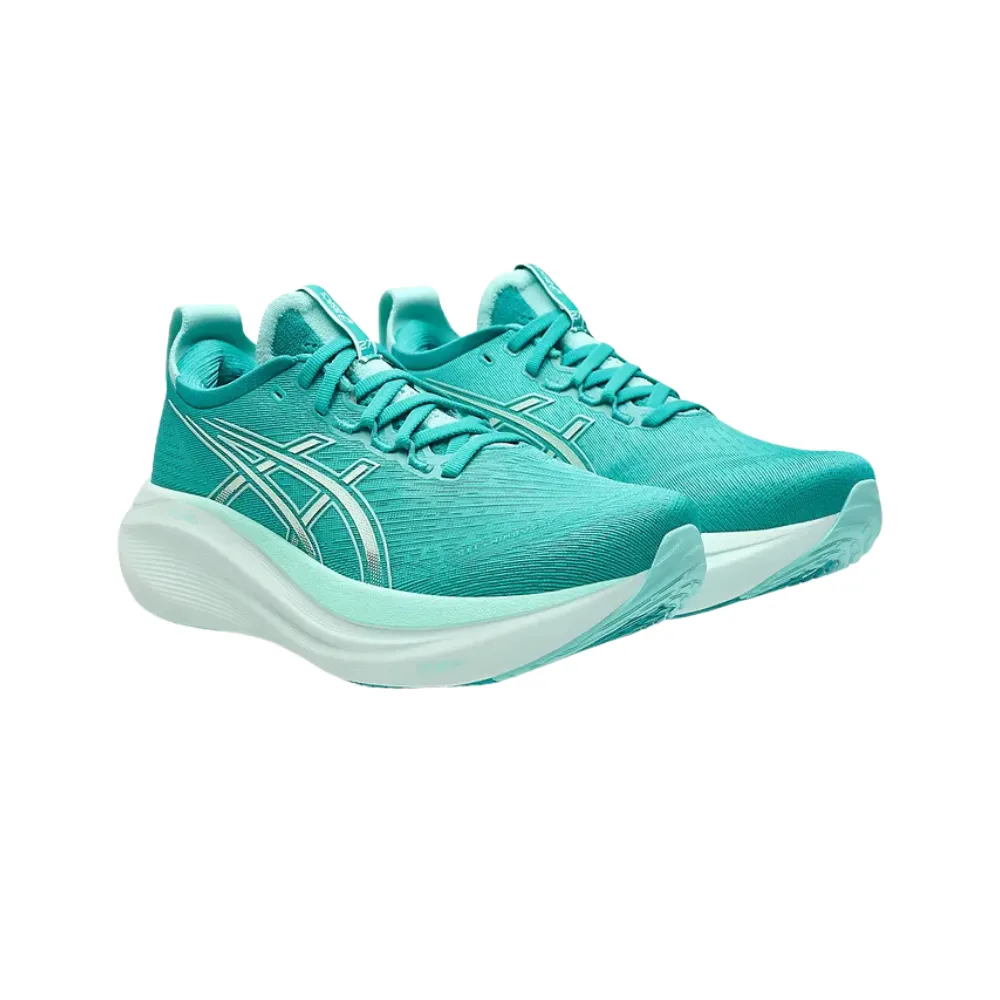 Asics Gel-Nimbus 27 (B Standard) Womens Wave Teal/Illuminate Mint