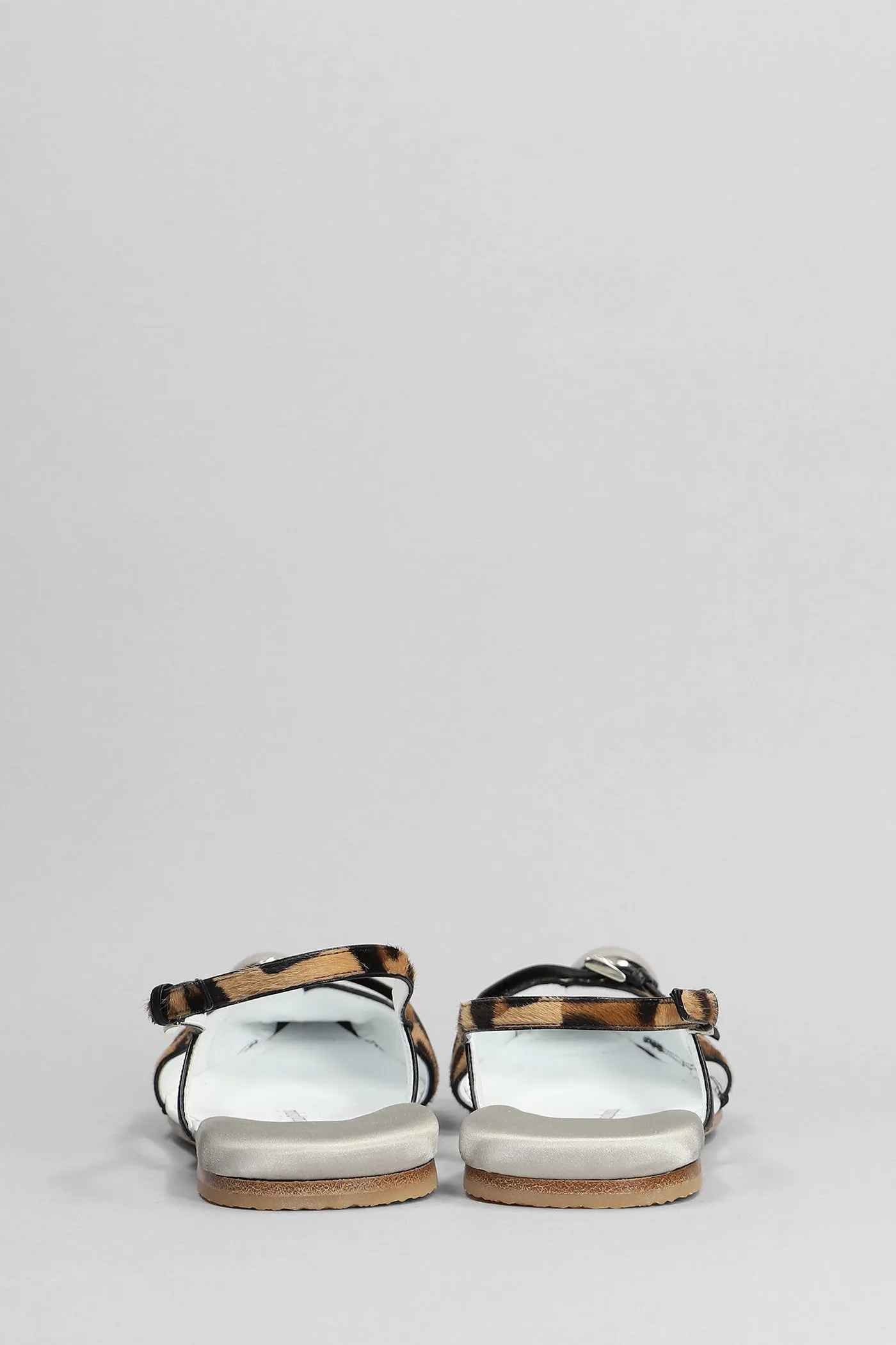 Ballet flats in Animalier pony skin