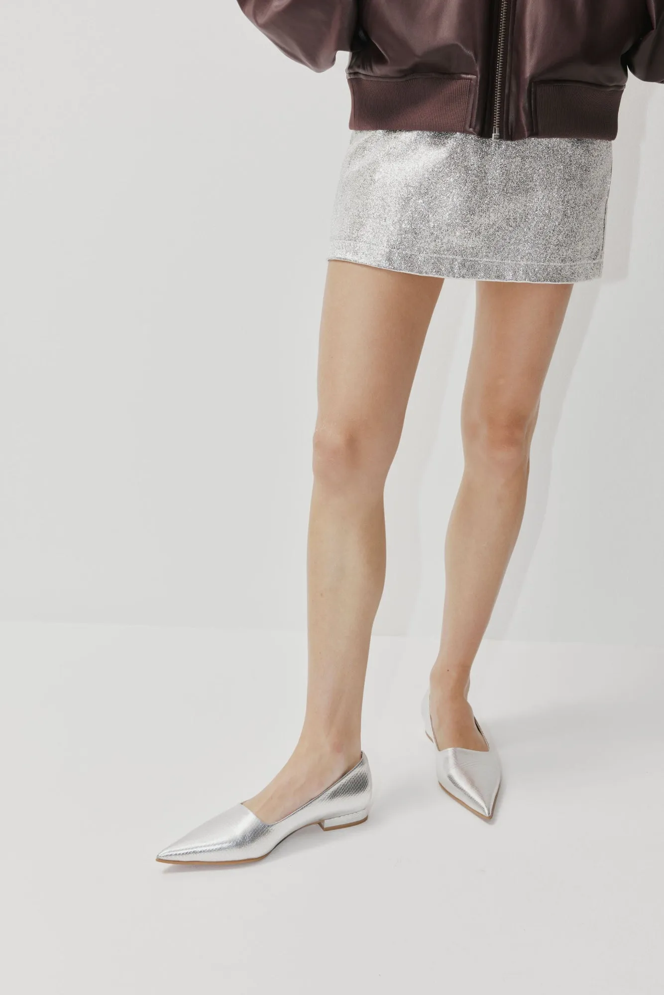 Beatrix Flat - Silver Snake