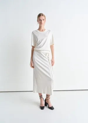BELTED RIB T-SHIRT DRESS