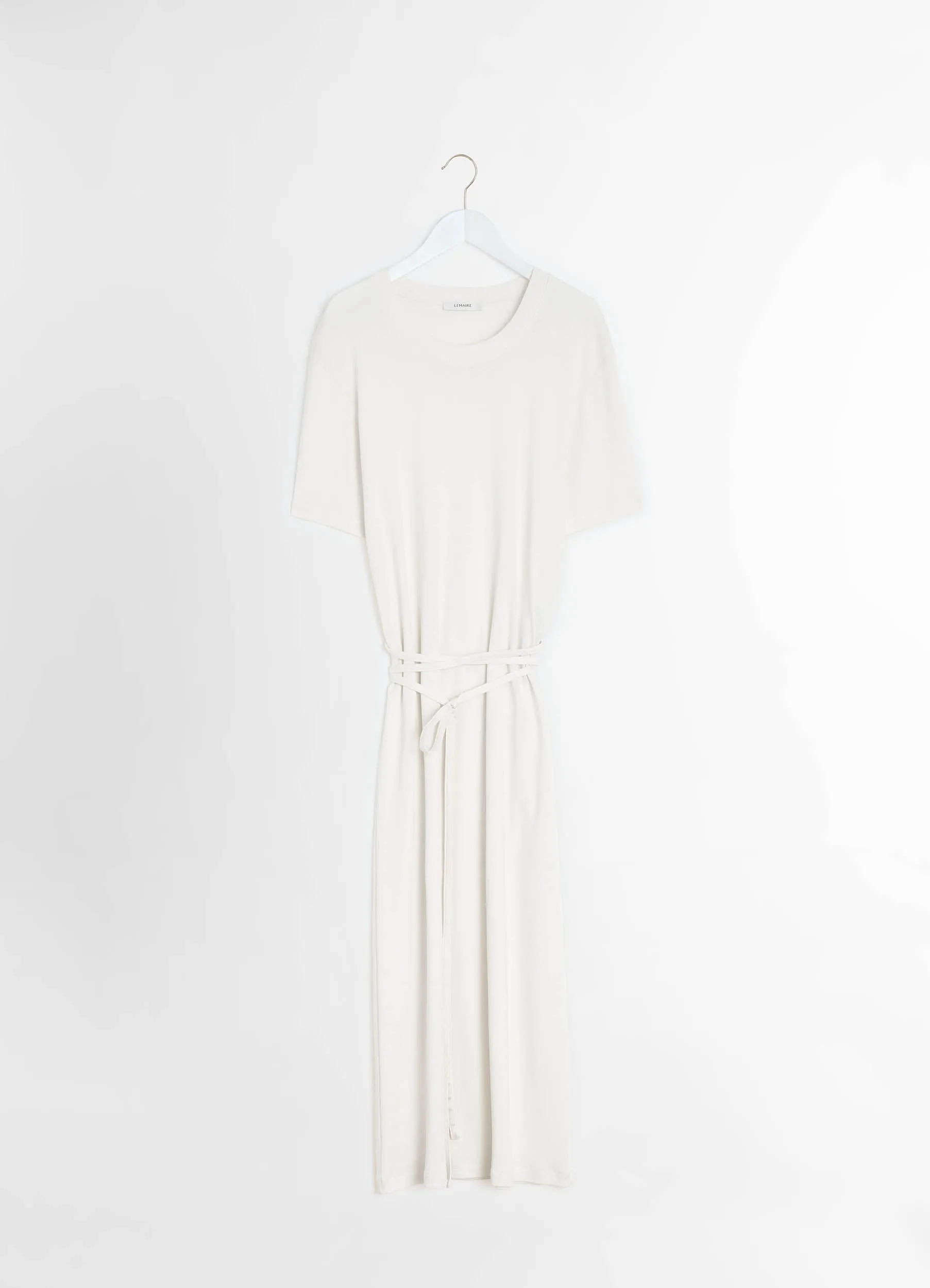 BELTED RIB T-SHIRT DRESS