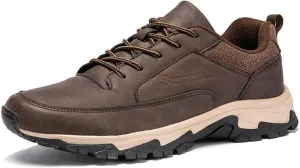 Bestofoot Mens Shoes, Men's Comfortable Genuine Leather Sneakers with Arch Support and Shock Absorption