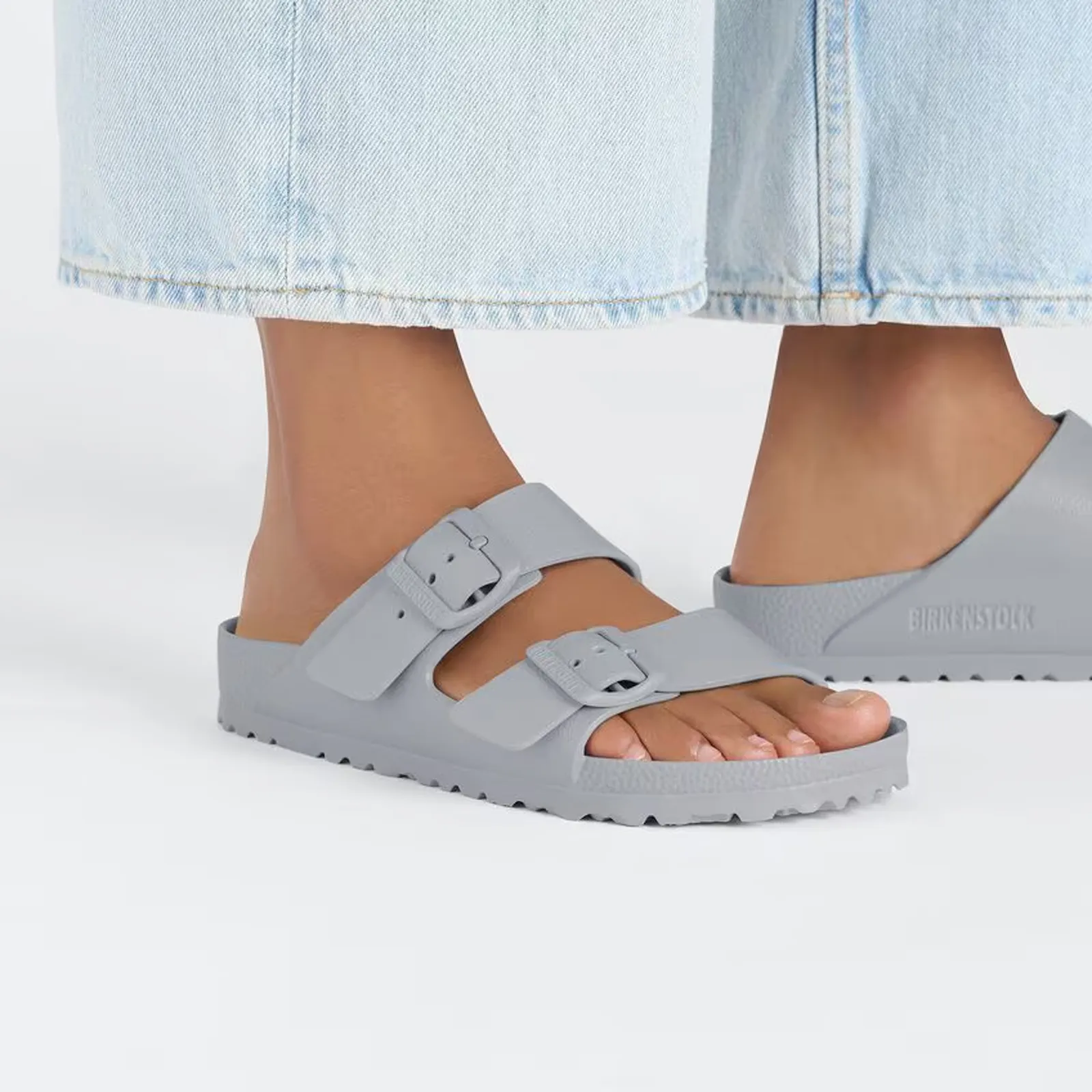 Birkenstock Arizona EVA Slide Sandal (Men) - Stone Coin