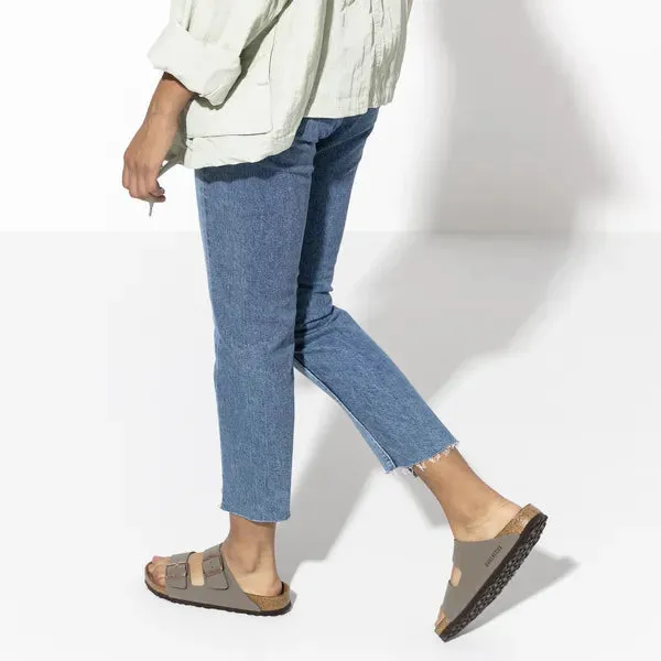 BIRKENSTOCK - ARIZONA LDS FLAT MULE - STONE