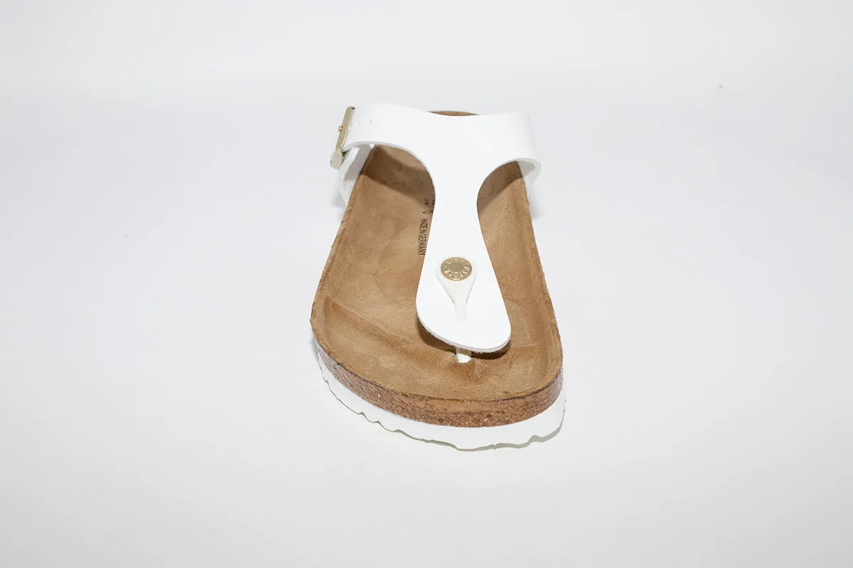 BIRKENSTOCK - GIZEH TOE-POST MULE - WHITE