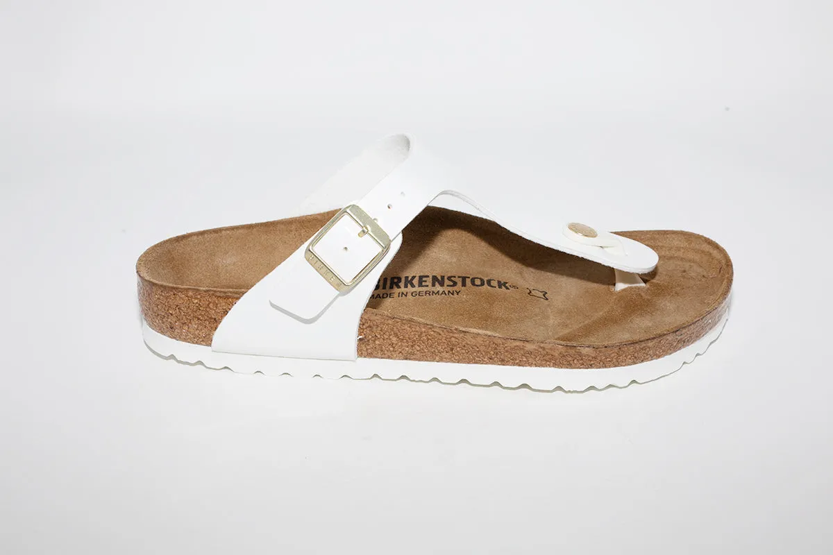 BIRKENSTOCK - GIZEH TOE-POST MULE - WHITE