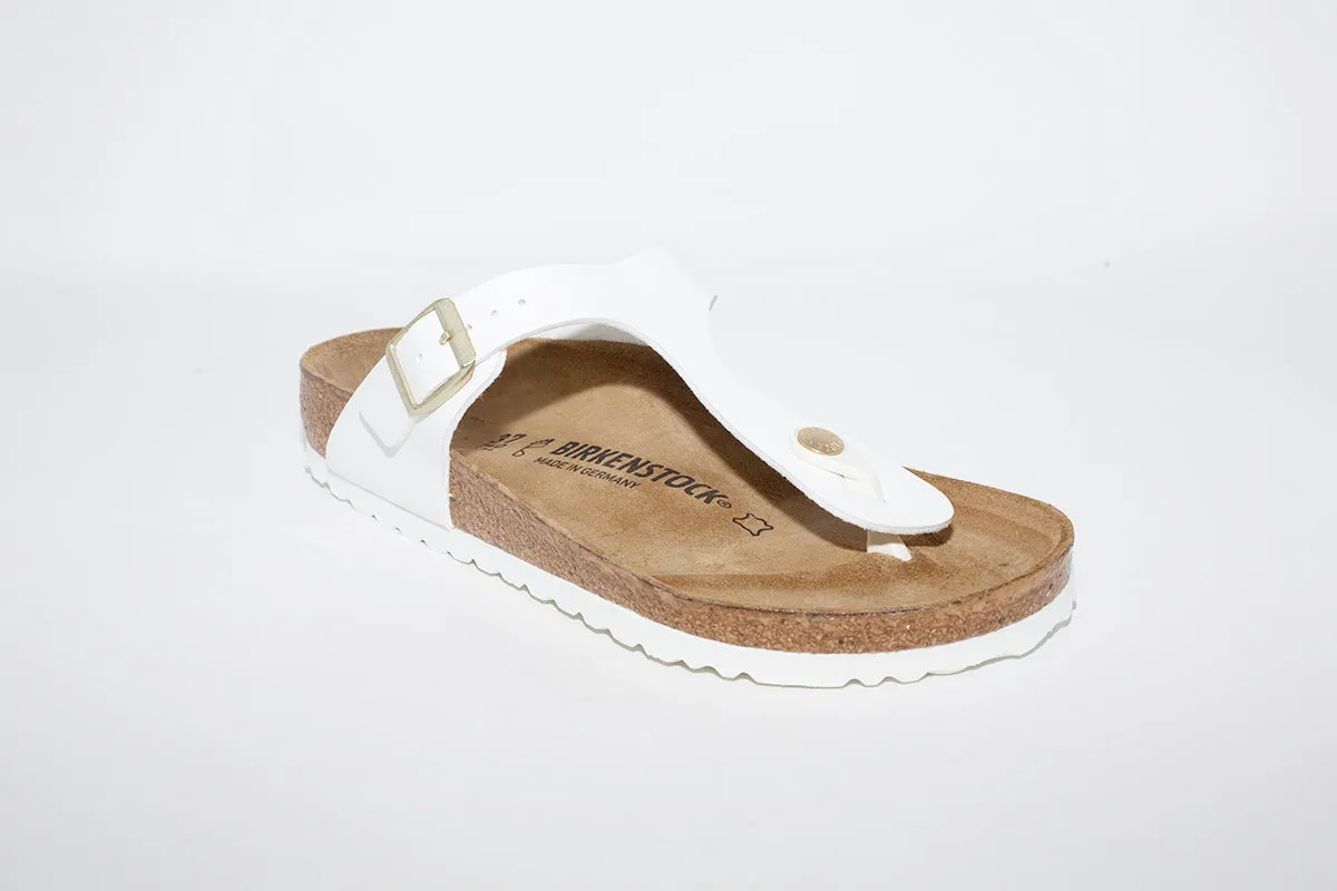 BIRKENSTOCK - GIZEH TOE-POST MULE - WHITE
