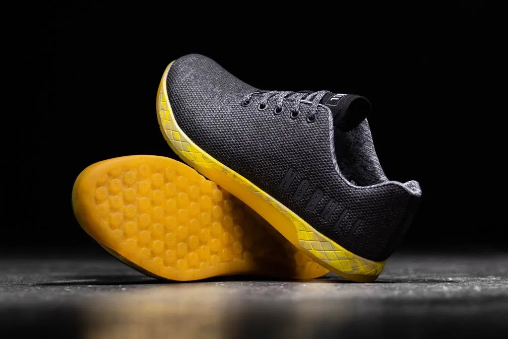 BLACK HEATHER YELLOW TRAINER (MEN'S)