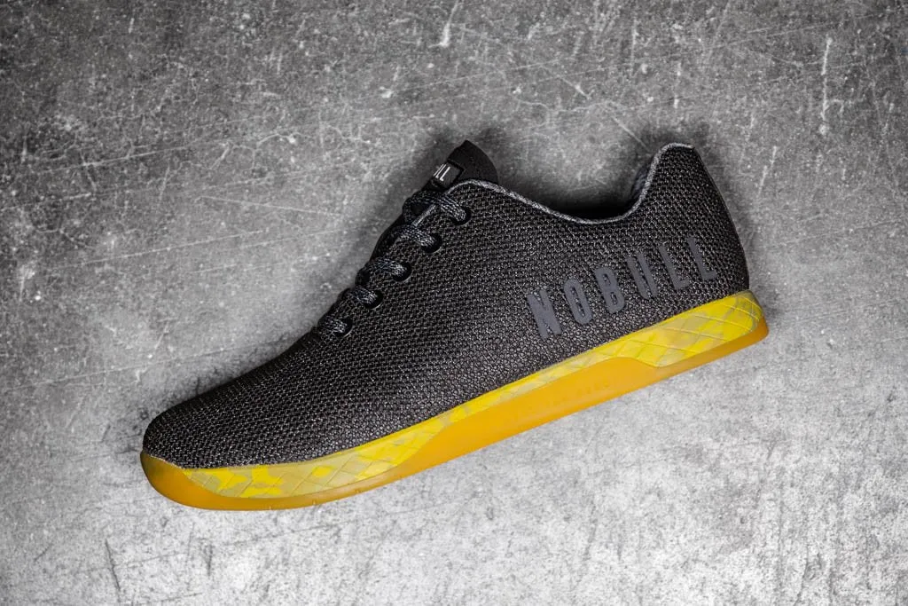 BLACK HEATHER YELLOW TRAINER (MEN'S)