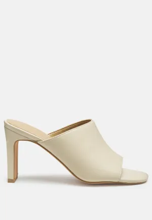 Block Heeled Slides