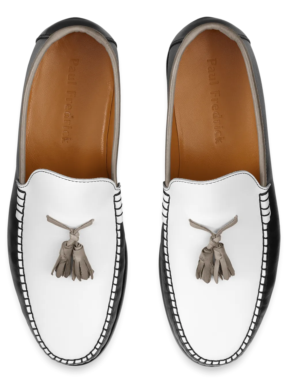 Branson Tassel Loafer - Black/white