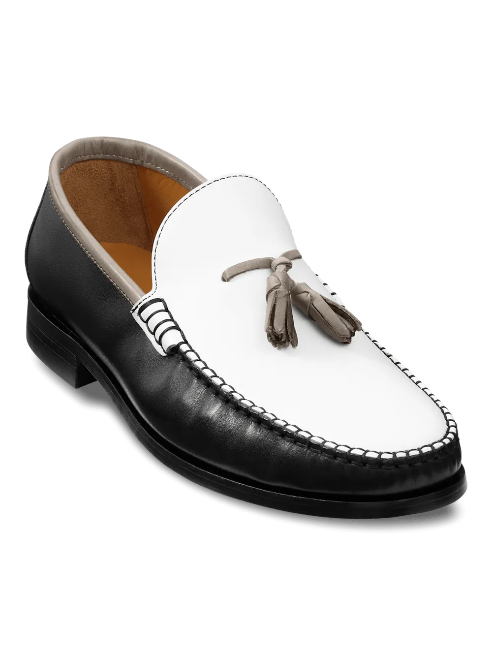 Branson Tassel Loafer - Black/white
