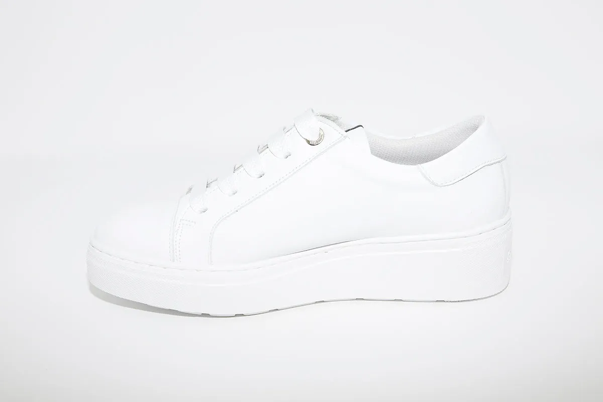 CALLAGHAN - 14920 White Laced Wedge Trainer