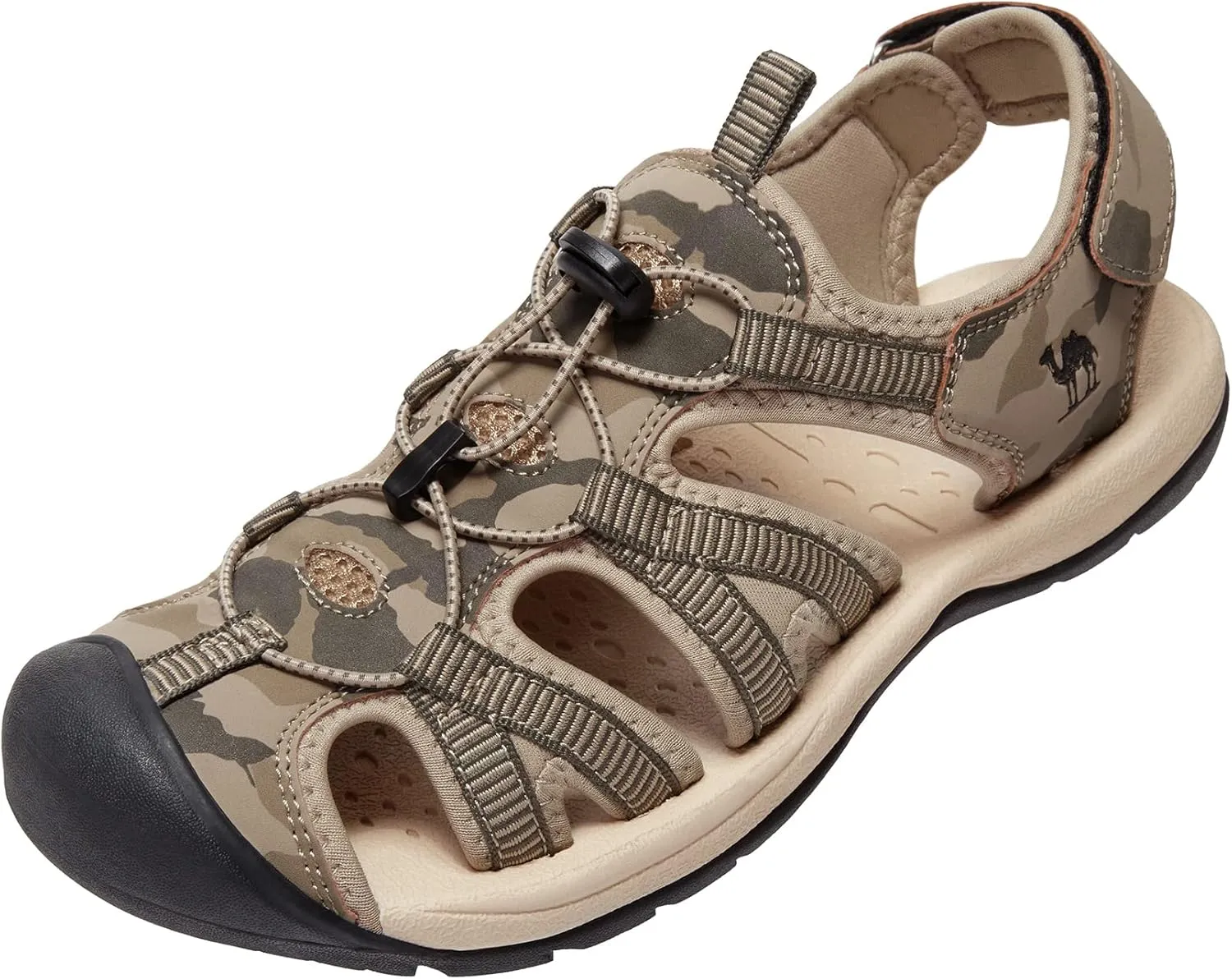 CAMELSPORTS Men's Hiking Sandals Closed Toe Outdoor Beach Sandal Waterproof Sport Fisherman Sandals Water Shoes