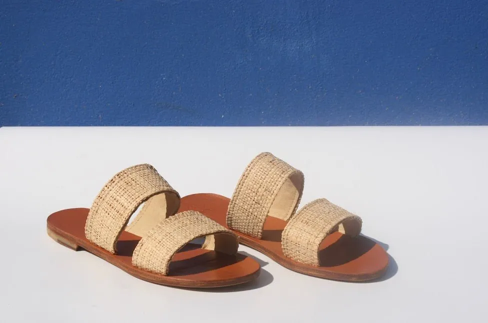 Camomille - Camel Sole - Two Straps Sandals