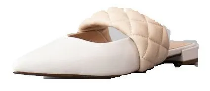 Cecelia Flats Courteous BUTTER York New COBBLER Pointed Toe ALABASTER Sandals Slide Great deal Mules