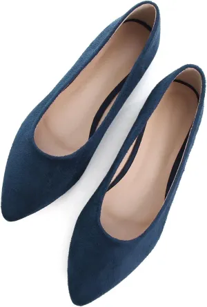 ChaiRong Zhou Women Pointed Toe Ballets Flats Comfort Slip On Walking Shoes for Driving