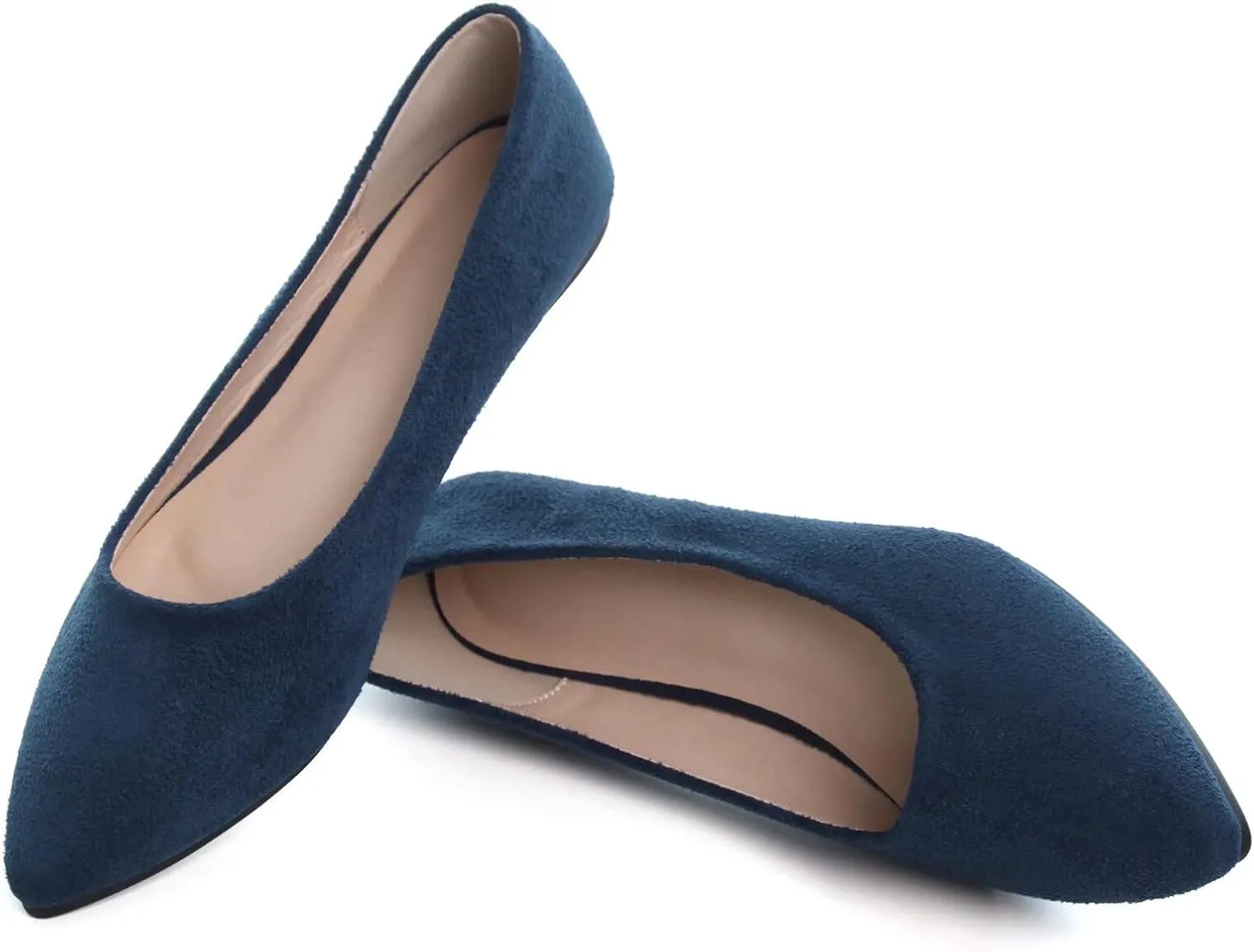 ChaiRong Zhou Women Pointed Toe Ballets Flats Comfort Slip On Walking Shoes for Driving