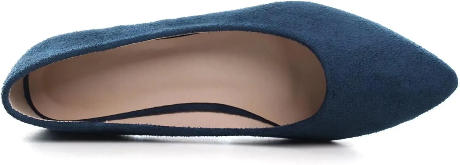 ChaiRong Zhou Women Pointed Toe Ballets Flats Comfort Slip On Walking Shoes for Driving