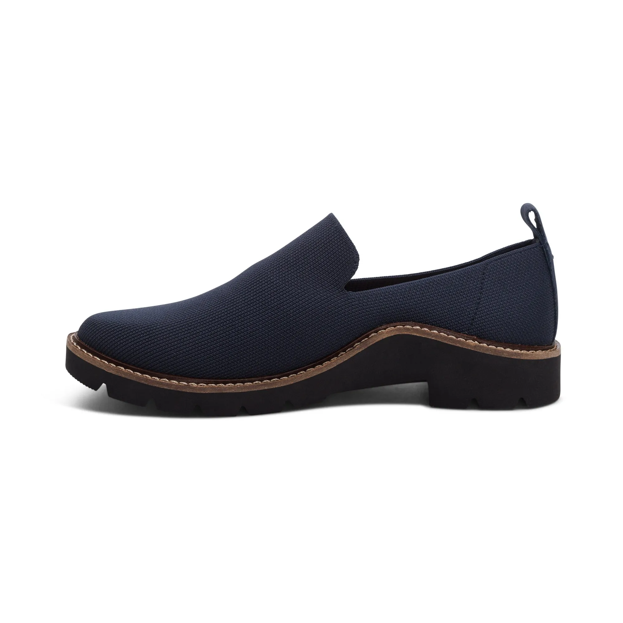 Chloe Women Slip On Loafers Navy