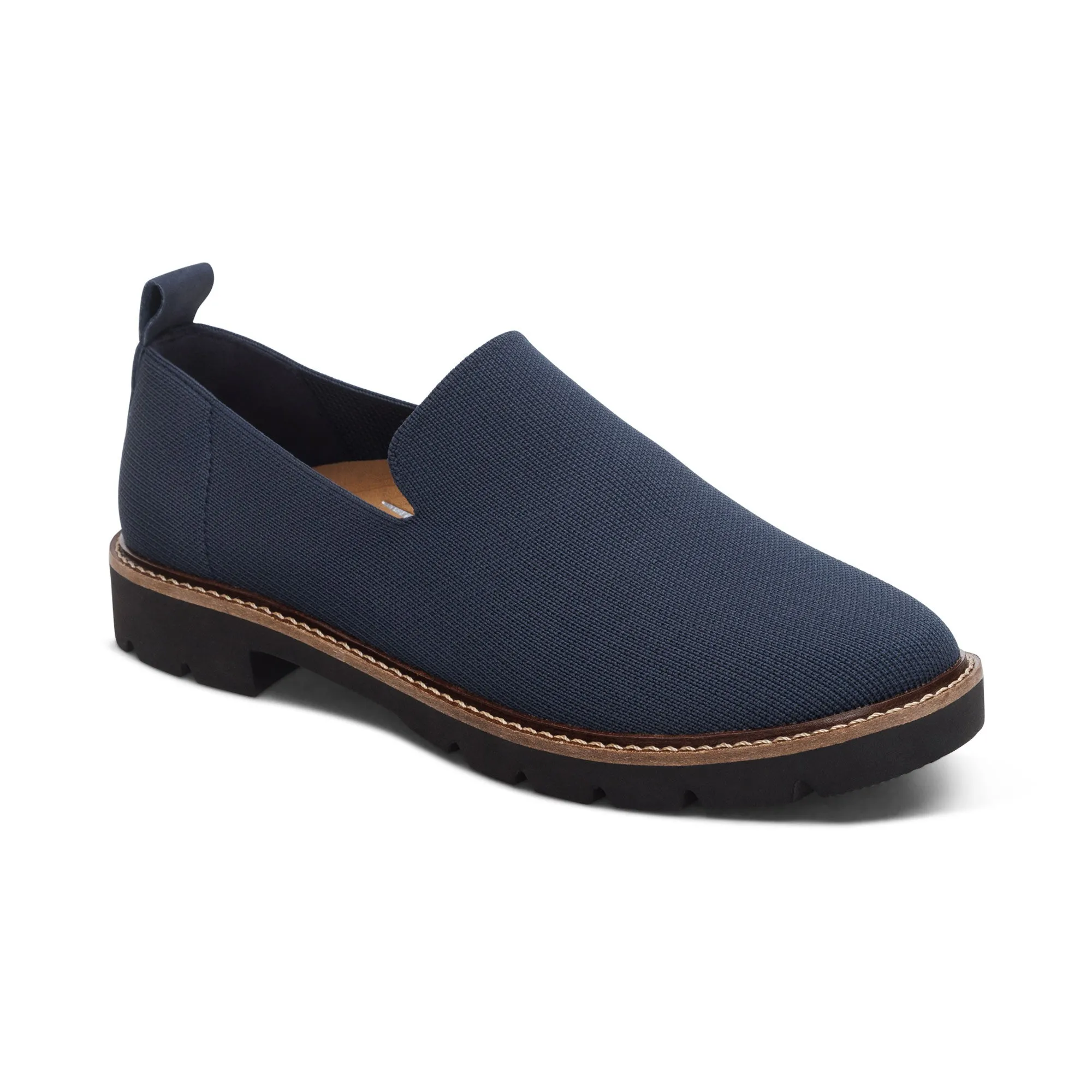 Chloe Women Slip On Loafers Navy