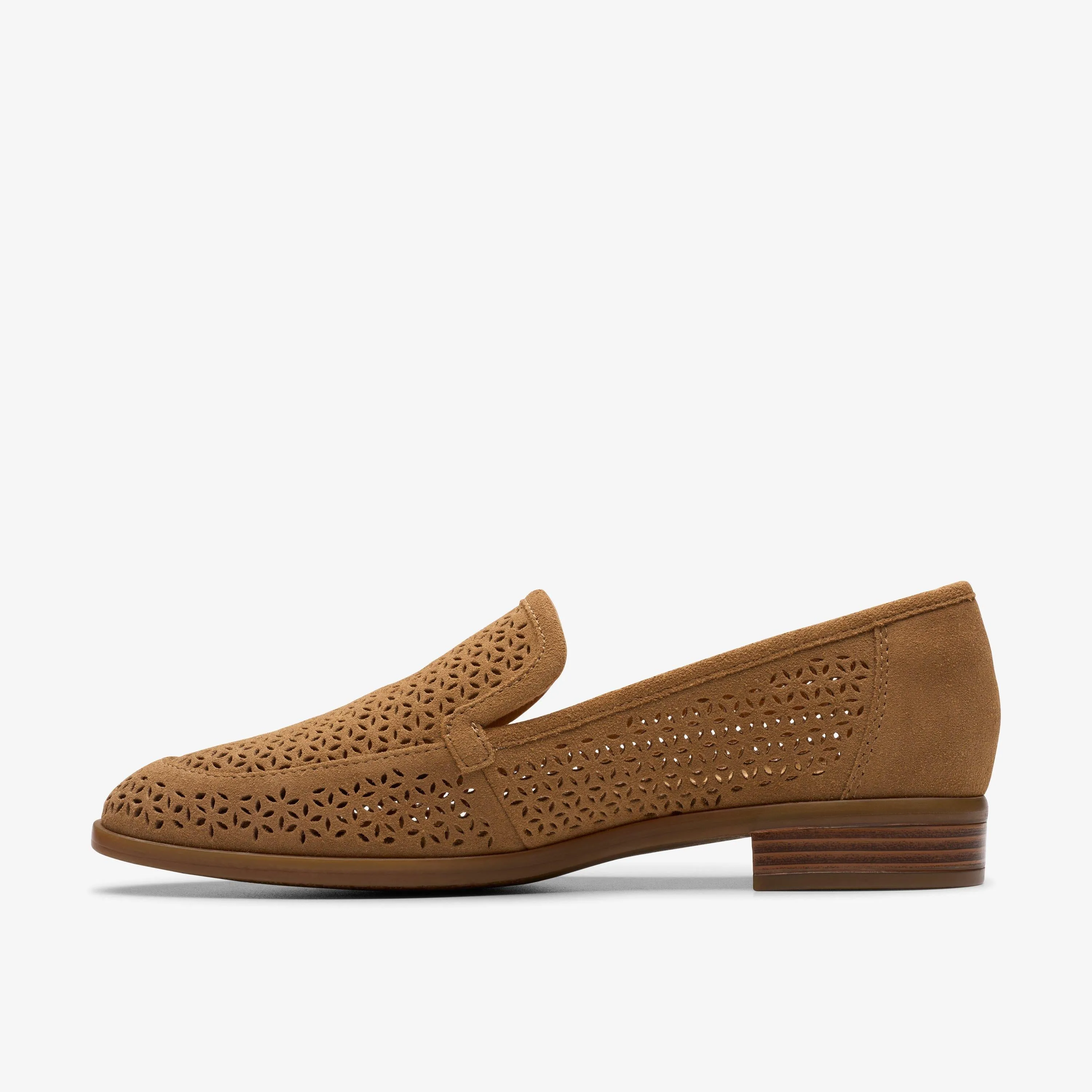 Clarks Women Trish Cove Dark Sand Suede 26181773