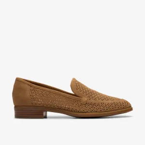Clarks Women Trish Cove Dark Sand Suede 26181773