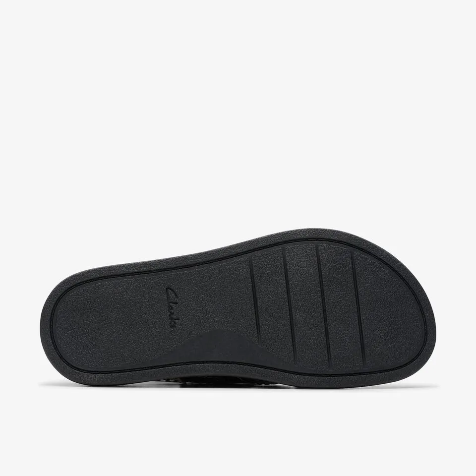 Clarks Women's Arwell Sling Black | Tan Leather