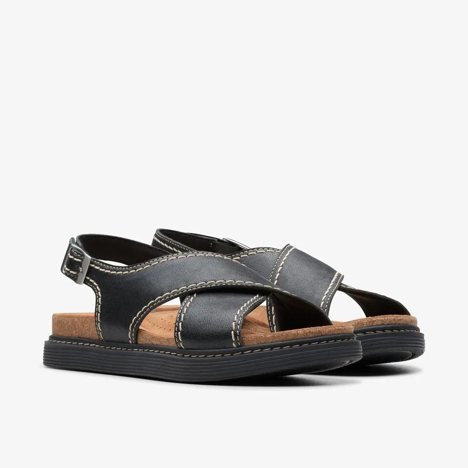 Clarks Women's Arwell Sling Black | Tan Leather