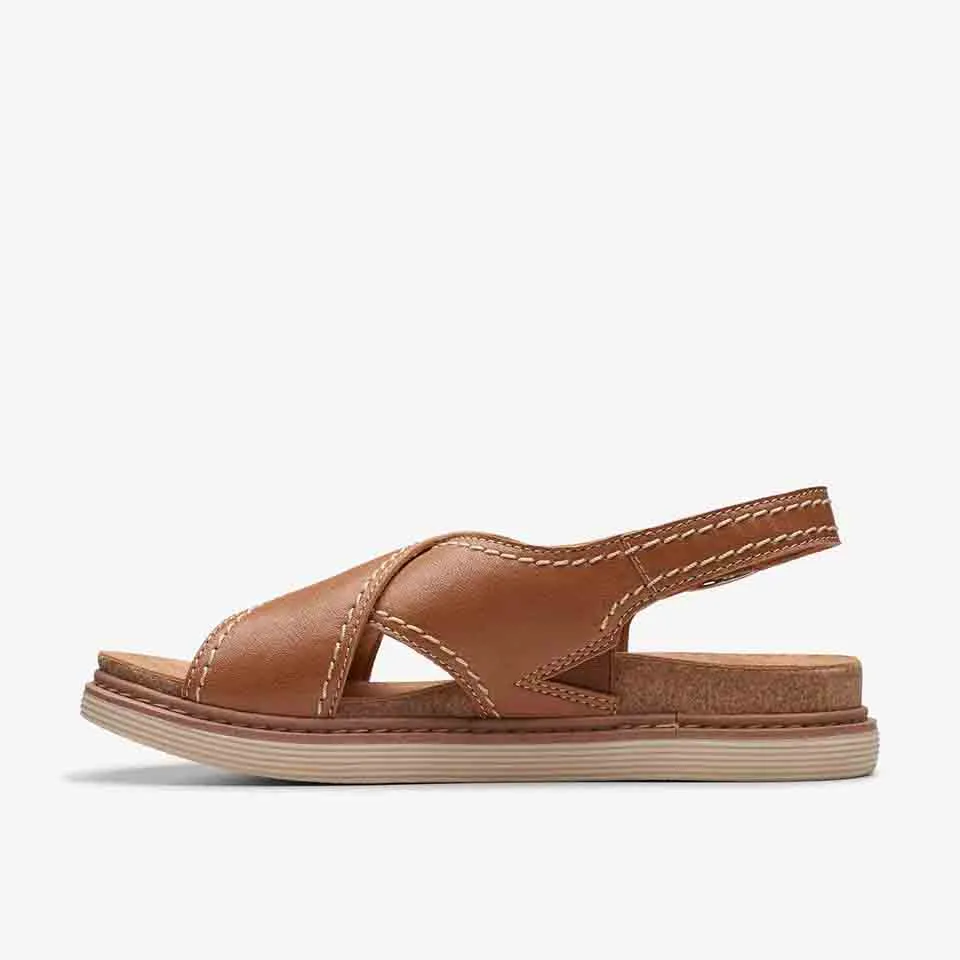Clarks Women's Arwell Sling Black | Tan Leather