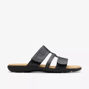 Clarks Women's Elizabelle Ave Black Leather 26181572