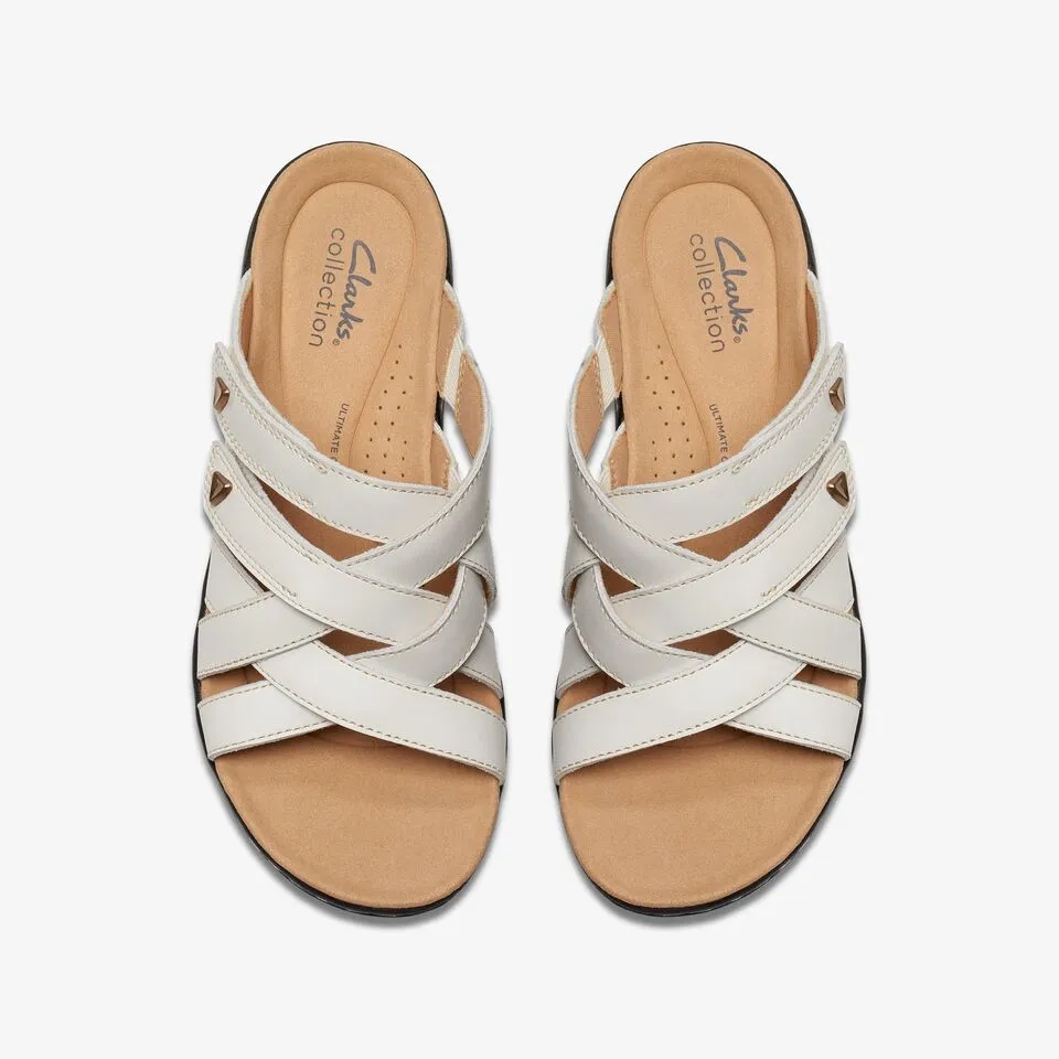 Clarks Women's Laurieann Bali Off White Leather 26177328