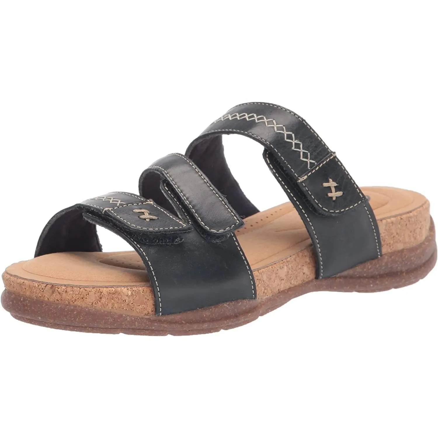 Clarks Women's Roseville Bay Navy Leather