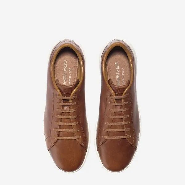 Cole Haan GRANDPRO TENNIS Mens Leather Trainers Brown