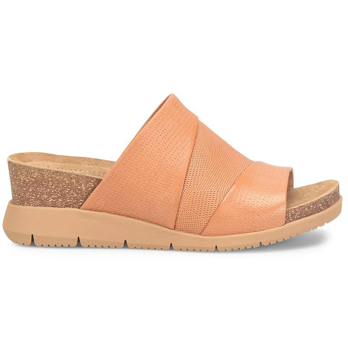 Comfortiva Womens Smithie Leather Slip On Mule Sandals