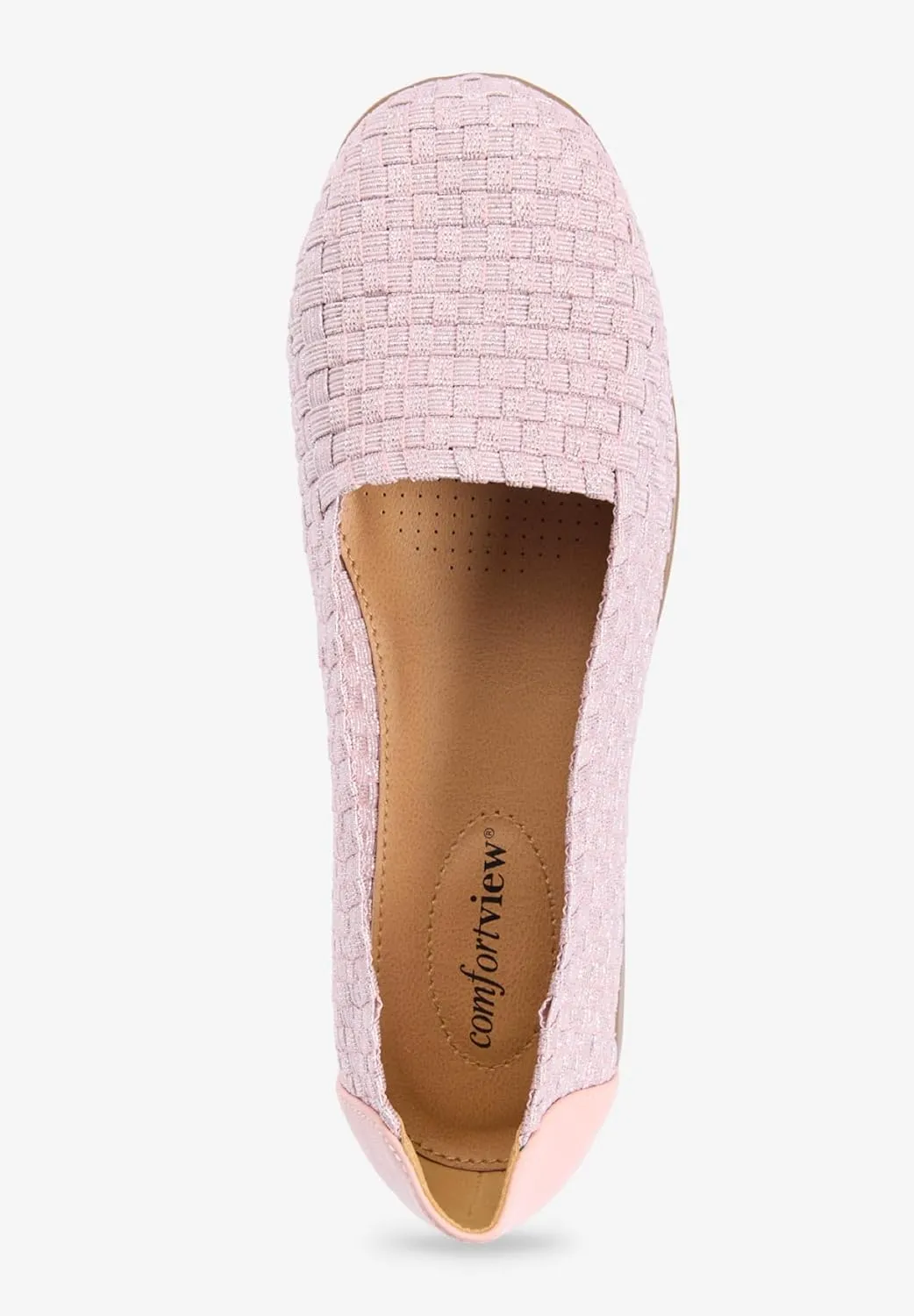 Comfortview Women's The Bethany Slip On Flat (Wide Widths Available)
