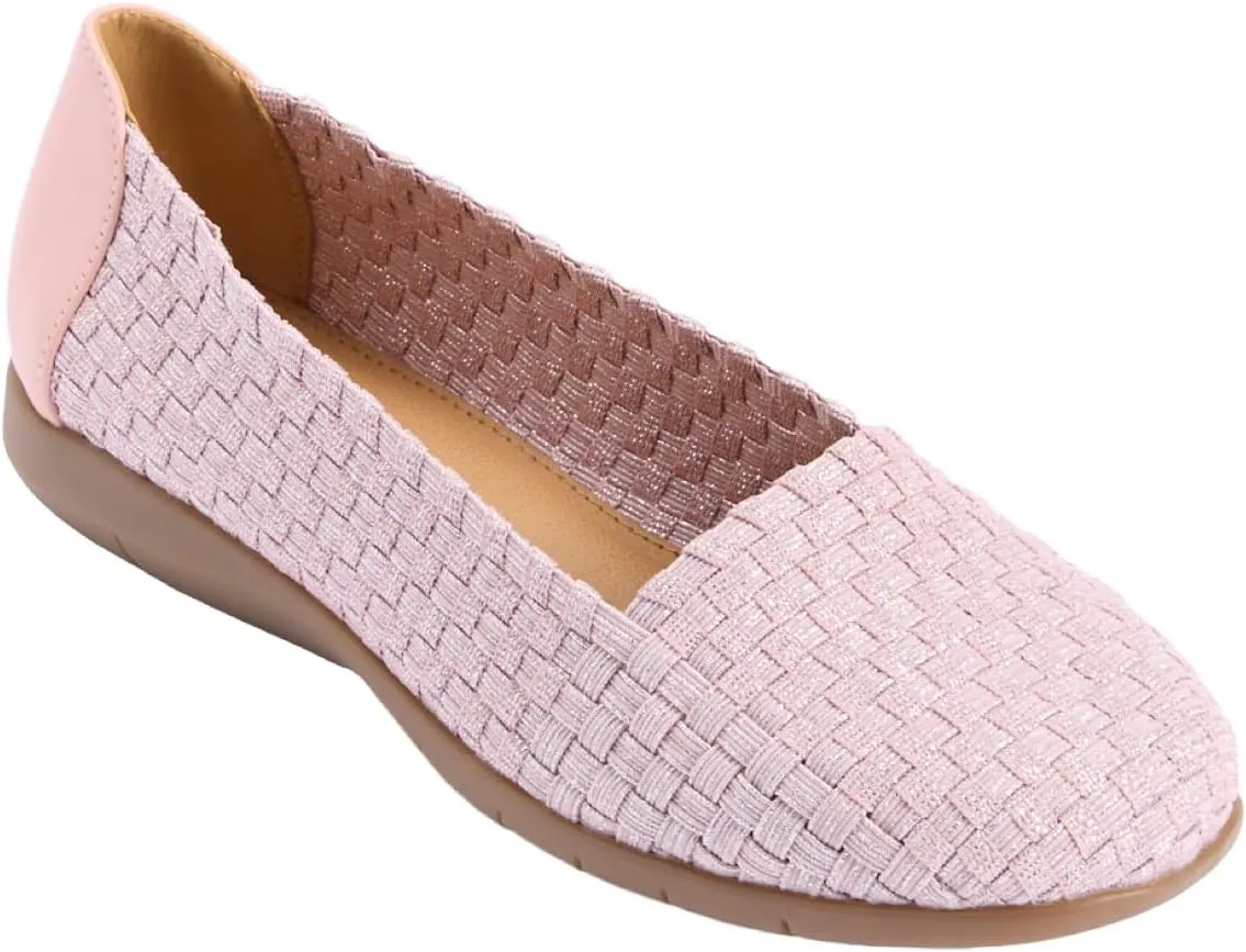 Comfortview Women's The Bethany Slip On Flat (Wide Widths Available)