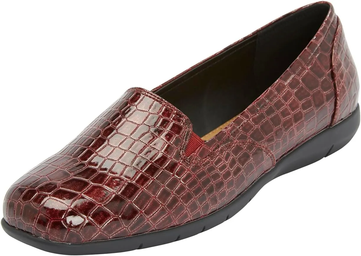 Comfortview Women's Wide Width The Leisa Flat