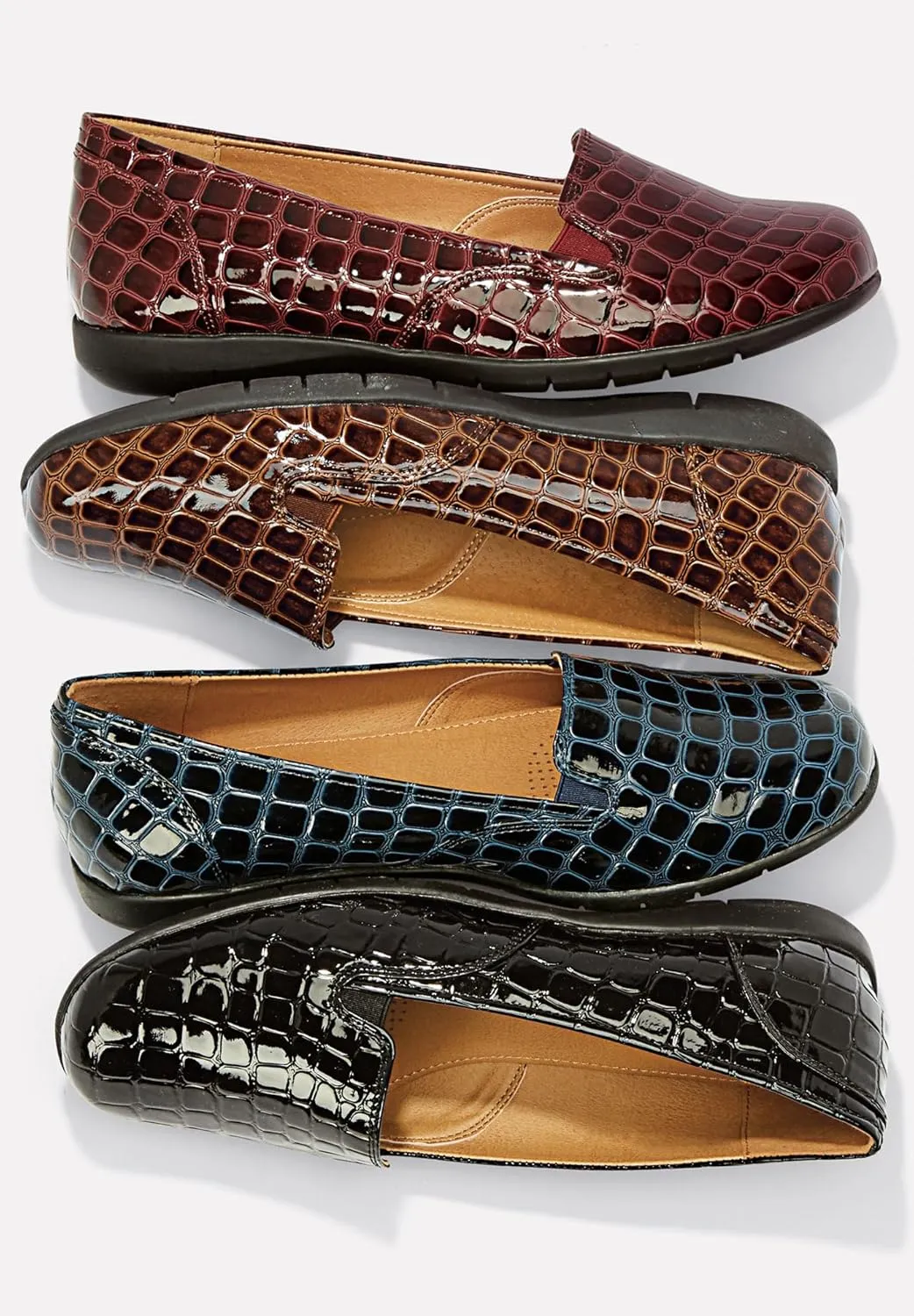 Comfortview Women's Wide Width The Leisa Flat