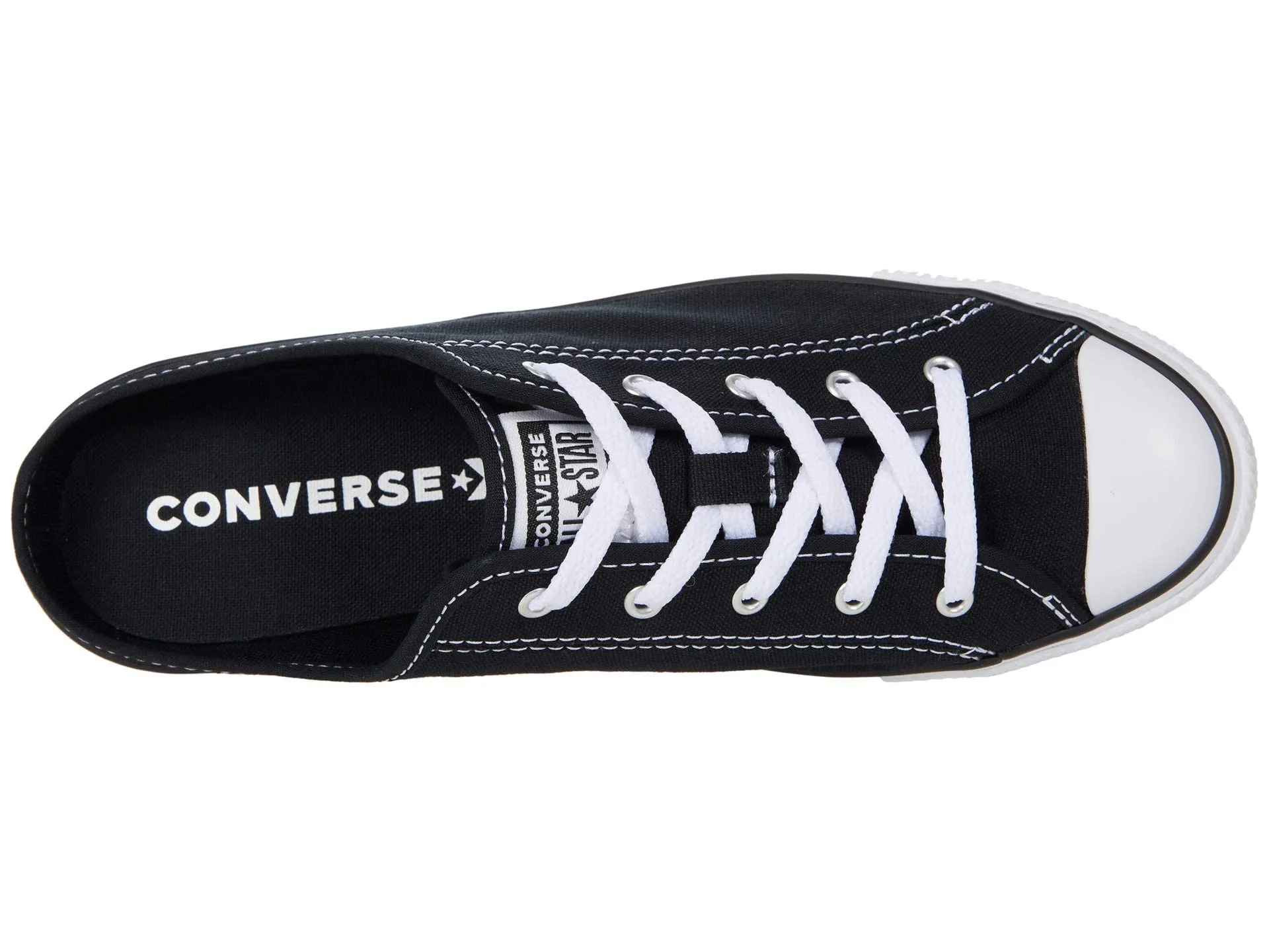 Converse Chuck Taylor All Star Dainty Mule Slip-On Black/Black/White 1 5 B (M)