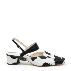 Cow Loafer   Black Elsie Strap