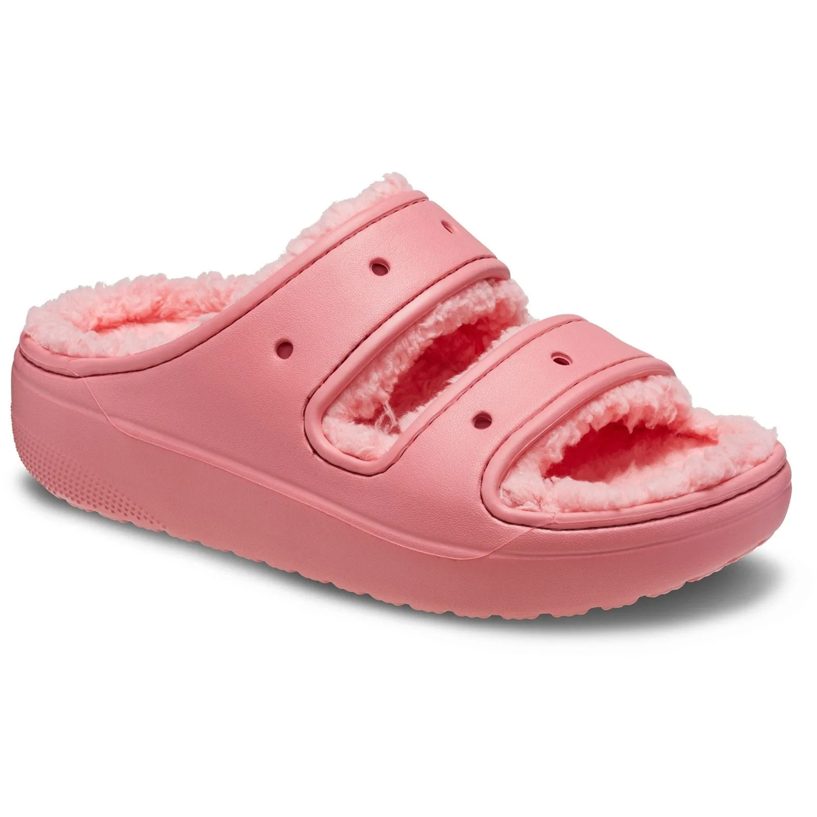 Crocs Classic Cozzzy Sandal Ladies Summer Hot Blush